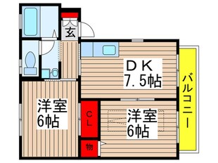 ディアコ－トＢの物件間取画像